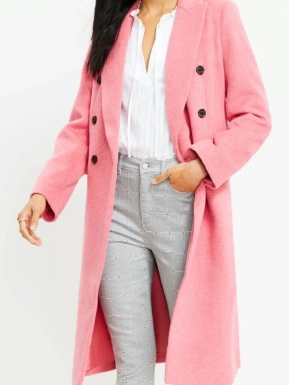 Loft Double Breasted Coat
